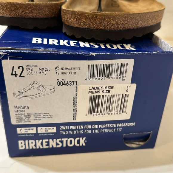 Birkenstock Women's 42 Thong Sandal Unisex Womens 11 Mens 9 Medina Habana - Picture 12 of 12